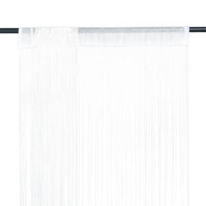 Rideau en fils(lot de 2) 294220 Blanc - Largeur : 140 cm