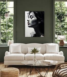 Image Canvas PORTRAIT Visage Peinture 40 x 60 x 60 cm