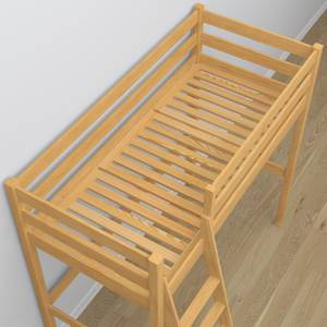 Hochbett N03 mit Schreibtisch Braun - 90 x 180 cm