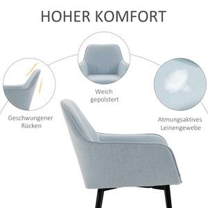 Esszimmer-Stuhl 2er Set 835-290 Blau