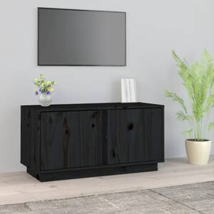 TV-Schrank D885 Schwarz - Massivholz - 35 x 41 x 80 cm