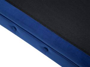 Sessel CHESTERFIELD Blau - Marineblau - Eiche Dunkel - 110 x 70 x 75 cm