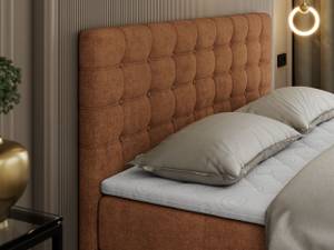 Boxspringbett SUSAN Breite: 200 cm - H4 - Textil