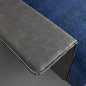 Wohnlandschaft DONNA Blau - Metall - Massivholz - Textil - 345 x 68 x 176 cm