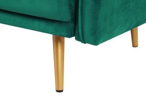 3-Sitzer Sofa MAURA Smaragdgrün - Gold - Grün