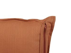 Coussin décoratif SAGINA Orange - Fibres naturelles - 45 x 10 x 45 cm