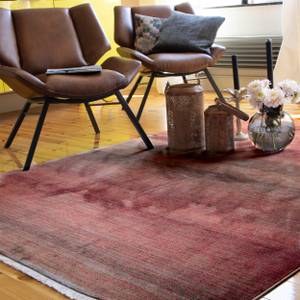 Teppich Laos Rot - Textil - 120 x 1 x 170 cm