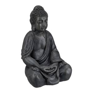 Buddha Figur 50 cm Anthrazit