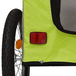 Remorque vélo pour chien 3028770-2 Vert - 121 x 65 x 63 cm