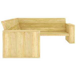 Garten-Sofagarnitur Braun - Massivholz - Holzart/Dekor - 75 x 31 x 75 cm