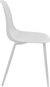 Lot de 4 chaises de cuisine design NOVA Blanc