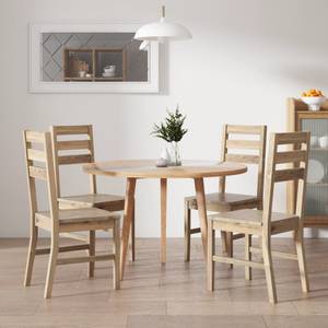 Esszimmerstühle 4er Set D1519 Braun - Massivholz - 90 x 45 x 49 cm