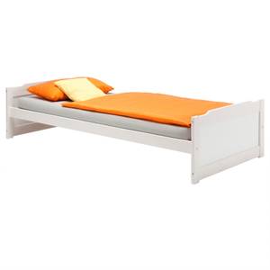 Einzelbett FRITZ Weiß - Massivholz - Holzart/Dekor - 99 x 49 x 205 cm