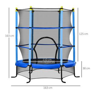 Trampolin 342-009V01BU Blau - Metall - 163 x 163 x 163 cm