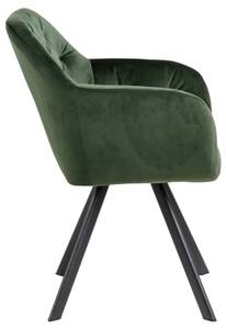 Chaise de salle à manger Lola Vert - Textile - 58 x 82 x 62 cm