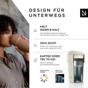 Kaffeebecher Bevægelse Beige - Höhe: 14 cm - Fassungsvermögen: 0.38 L