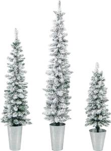 Weihnachtsbaum CM24619 (3er Set) Weiß - Kunststoff - 30 x 150 x 30 cm