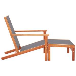 Chaise de jardin Gris - Textile - Bois/Imitation - 50 x 32 x 61 cm