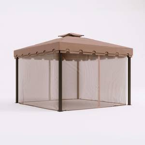 Pavillon Nuxia Braun - Metall - 300 x 268 x 300 cm