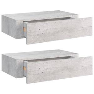 Elegante Schubladenregale - 2er Set Beton Dekor - Breite: 40 cm