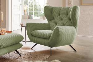 Fauteuil CHARME Cord Vert