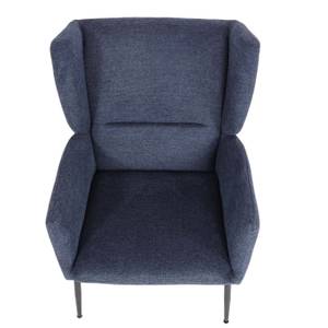 Lounge-Sessel mit Ottomane L62 Blau - Textil - 73 x 96 x 82 cm
