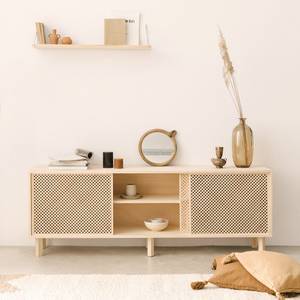 Sideboard Altea mit 3 Türen Massivholz - Holzart/Dekor - 180 x 65 x 35 cm