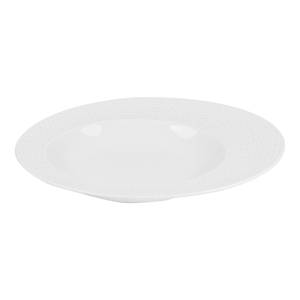 Assiette creuse Ellipse  x6 Blanc - Porcelaine - 23 x 3 x 23 cm
