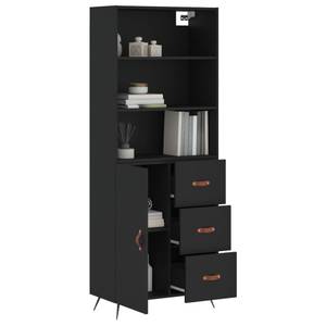 Highboard DE1898 Schwarz - Holzwerkstoff - 34 x 180 x 70 cm