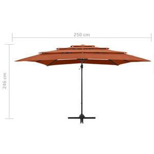 Parasol 3008748 Brun rouge