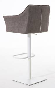 Tabouret de bar Damaso Lot de 2 Gris - Blanc