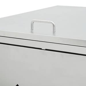 Mülltonnenbox 3000237 Silber - Metall - 207 x 115 x 77 cm