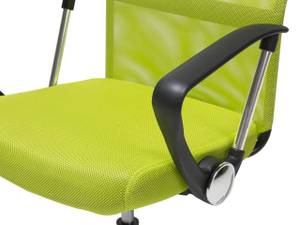 Chaise de bureau DESIGN Noir - Vert - Citron vert - Argenté