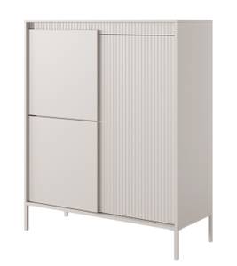 Highboard Falsetto Beige - Holzwerkstoff - 104 x 124 x 40 cm