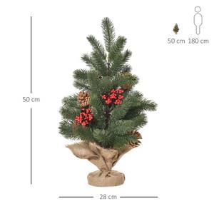 Künstlicher Weihnachtsbaum 830-386 Grün - Kunststoff - 28 x 50 x 28 cm