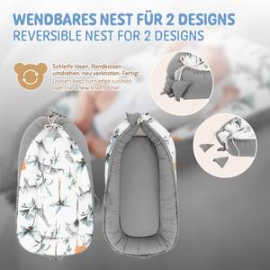 Babynest zweiseitig Grau