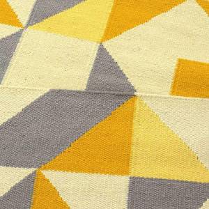 Tapis kilim SCANDIN Jaune - 140 x 190 cm