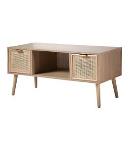 TV-Möbel mit 2 Schubladen - L100 cm Beige - Holzwerkstoff - 42 x 45 x 100 cm