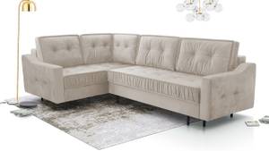 Ecksofa Akita L Beige - Ecke davorstehend links