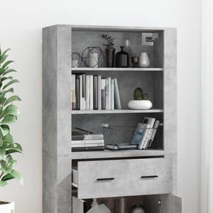 Highboard DE4443 Grau - Holzwerkstoff - 33 x 70 x 80 cm