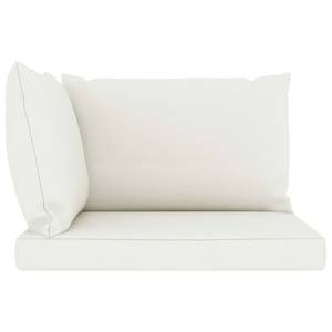 Canapé de jardin 3016481-6 (lot de 4) Blanc crème