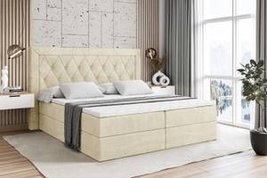 Boxspringbett NOEL Beige - Breite: 140 cm - H4