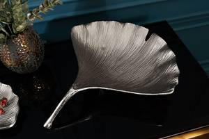 Schale GINKGO Silber - 42 x 9 x 38 cm