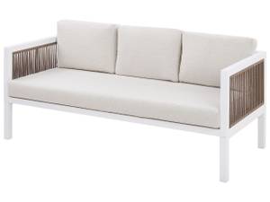 Sitzgruppe BORELLO 4-tlg Beige - Braun - Weiß - Metall - 159 x 66 x 70 cm