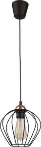 Suspension GALAXY Noir - Cuivre - Gris métallisé - 20 x 100 x 20 cm - Nb d'ampoules : 1