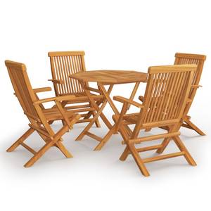 Garten-Essgruppe (5-teilig) 3059582 Braun - Massivholz - Holzart/Dekor - 85 x 76 x 85 cm