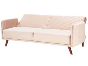 3-Sitzer Sofa SENJA Beige - Eiche Dunkel