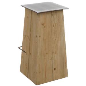 Barhocker L76 Braun - Grau - Holzwerkstoff - Holzart/Dekor - Holz teilmassiv - 47 x 75 x 39 cm