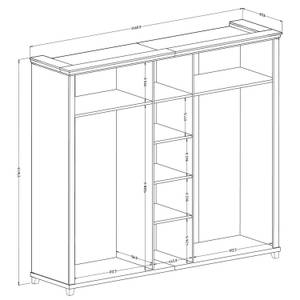 Schlafzimmer Komplett Set Doppelbett Grün - Holzwerkstoff - 1 x 1 x 1 cm