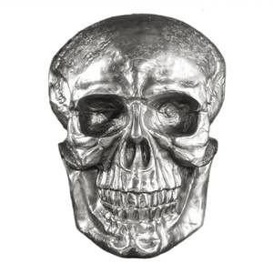 Wandskulptur SKULL XXL Silber